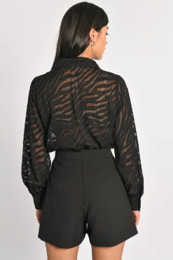 CHEMISE MAILLE DÉVORÉE ZÈBRE PENNY^KOOKAÏ New