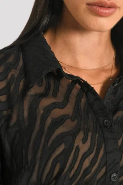 CHEMISE MAILLE DÉVORÉE ZÈBRE PENNY^KOOKAÏ New