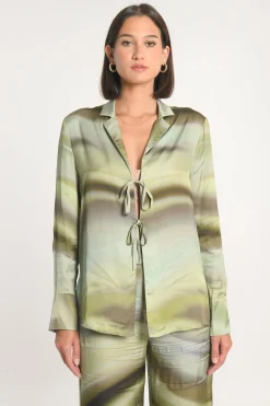 CHEMISE NIKITA IMPRIMÉ 70s MULTI KAKI^KOOKAÏ Store