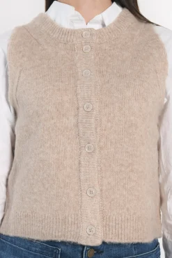 GILET JOANA TAUPE CHINÉ^KOOKAÏ Fashion