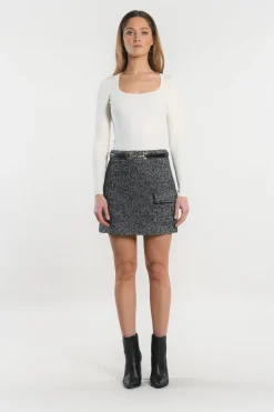 JUPE - NINO - NOIR/BLANC^KOOKAÏ Discount