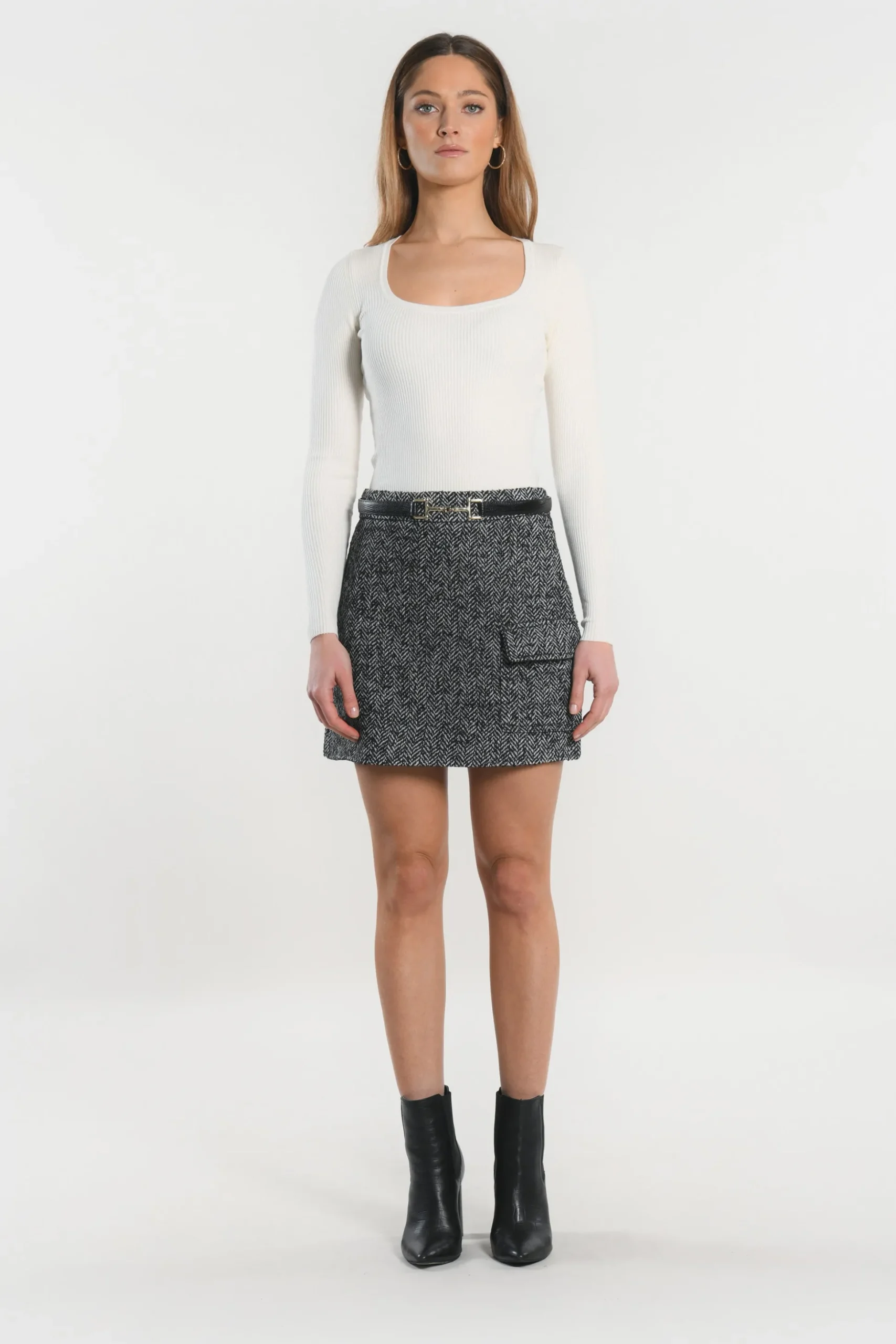 JUPE - NINO - NOIR/BLANC^KOOKAÏ Discount