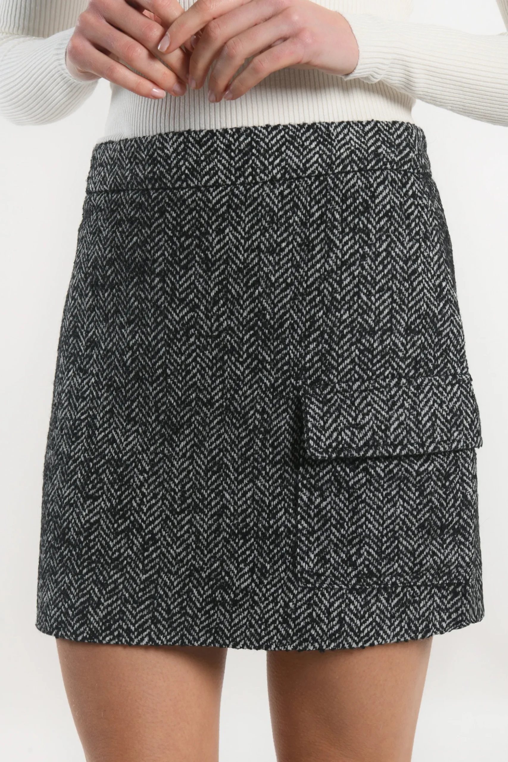 JUPE - NINO - NOIR/BLANC^KOOKAÏ Discount