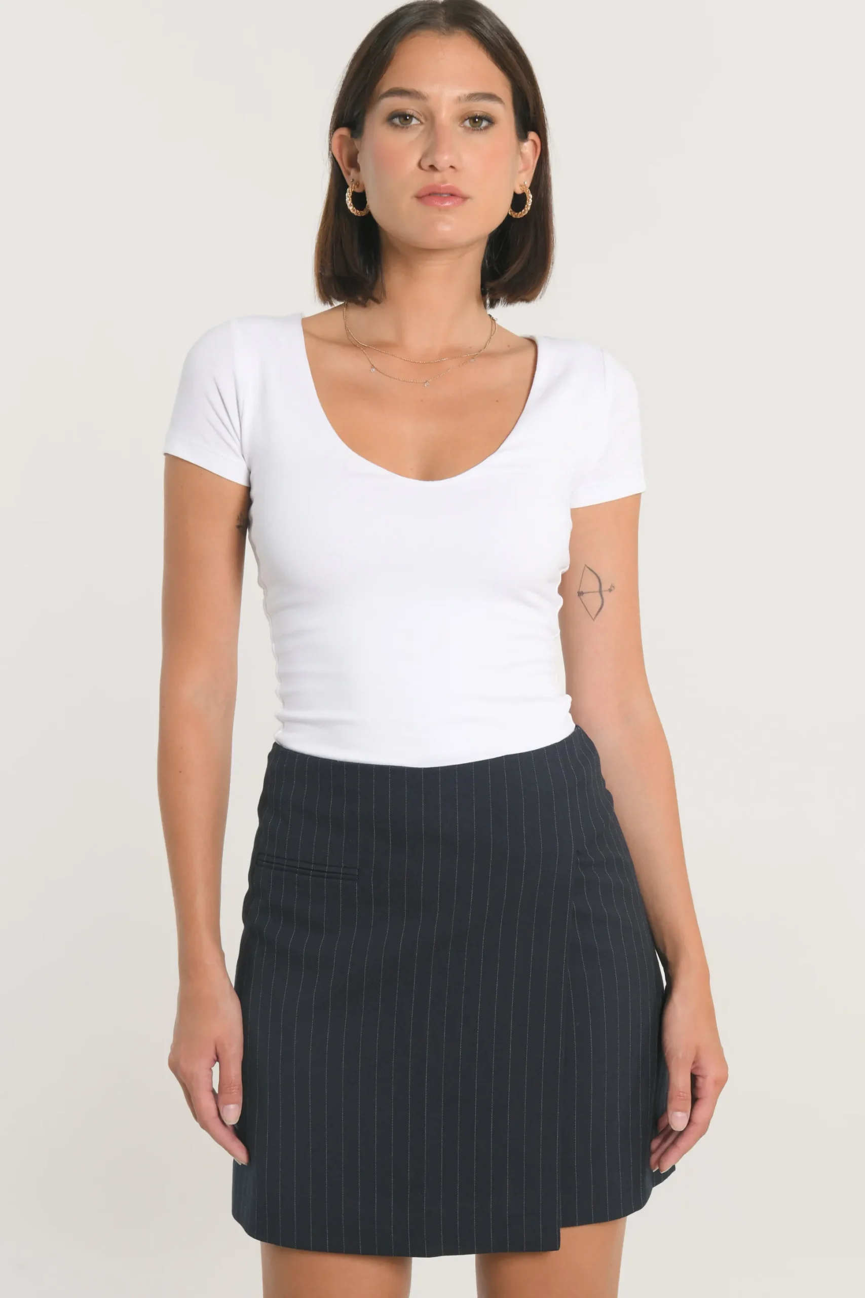 JUPE COURTE RAYURE TENNIS AUDREY^KOOKAÏ Shop