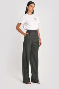PANTALON LARGE SHEILA GRIS FONCÉ^KOOKAÏ Best Sale