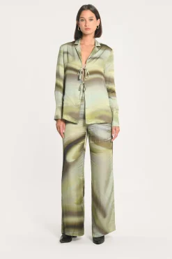 PANTALON NIKITA IMPRIMÉ 70s MULTI KAKI^KOOKAÏ Sale