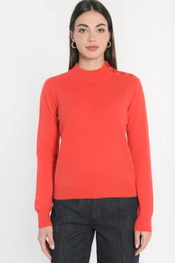PULL COL CHEMINÉE ANITA ROUGE MARION^KOOKAÏ Store