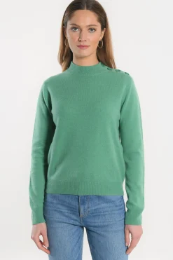 PULL COL CHEMINEE - ANITA - NEPTUNE GREEN^KOOKAÏ Online