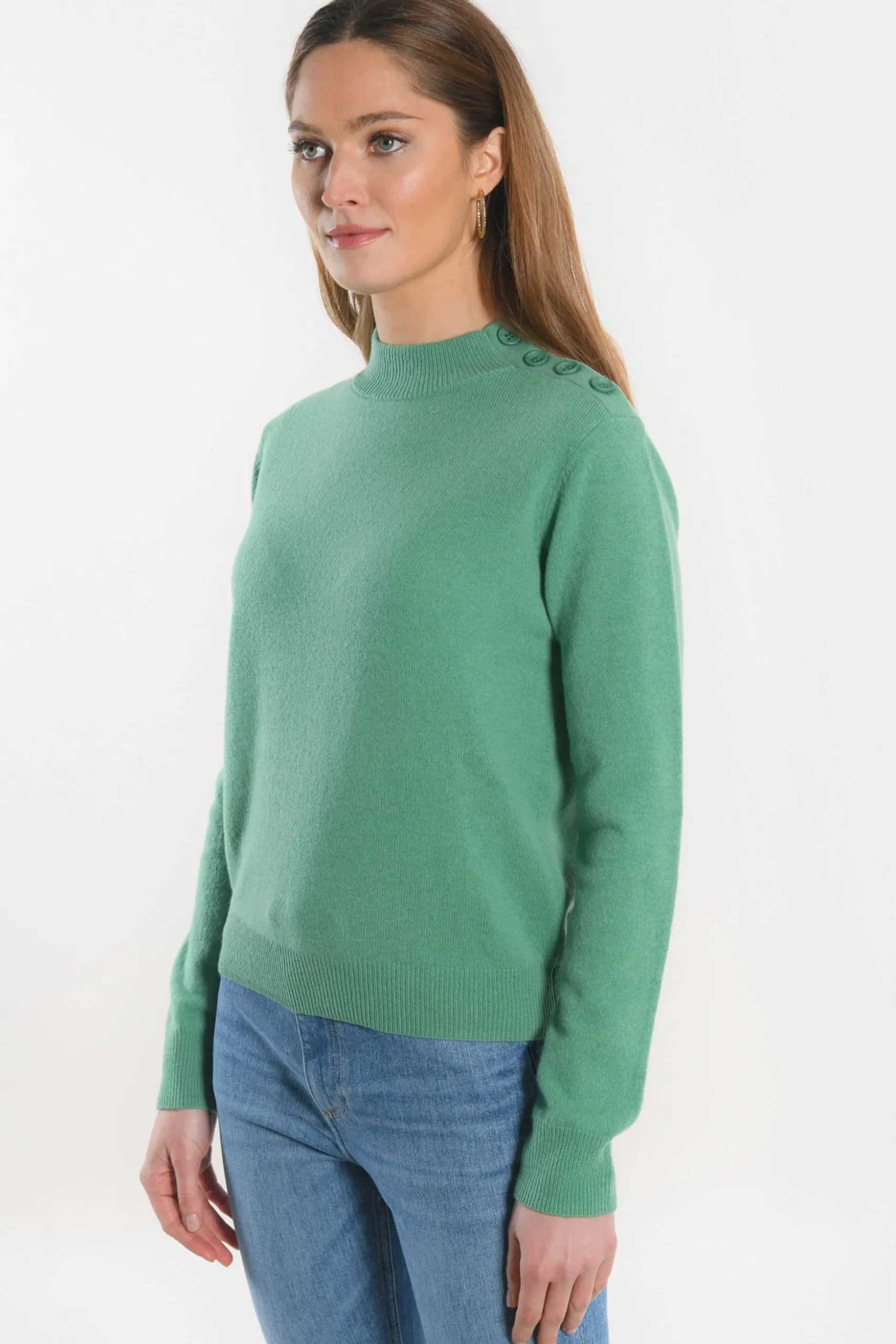 PULL COL CHEMINEE - ANITA - NEPTUNE GREEN^KOOKAÏ Online