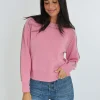PULL COL ROND GABBY ROSE/BEIGE CHINÉ^KOOKAÏ Clearance