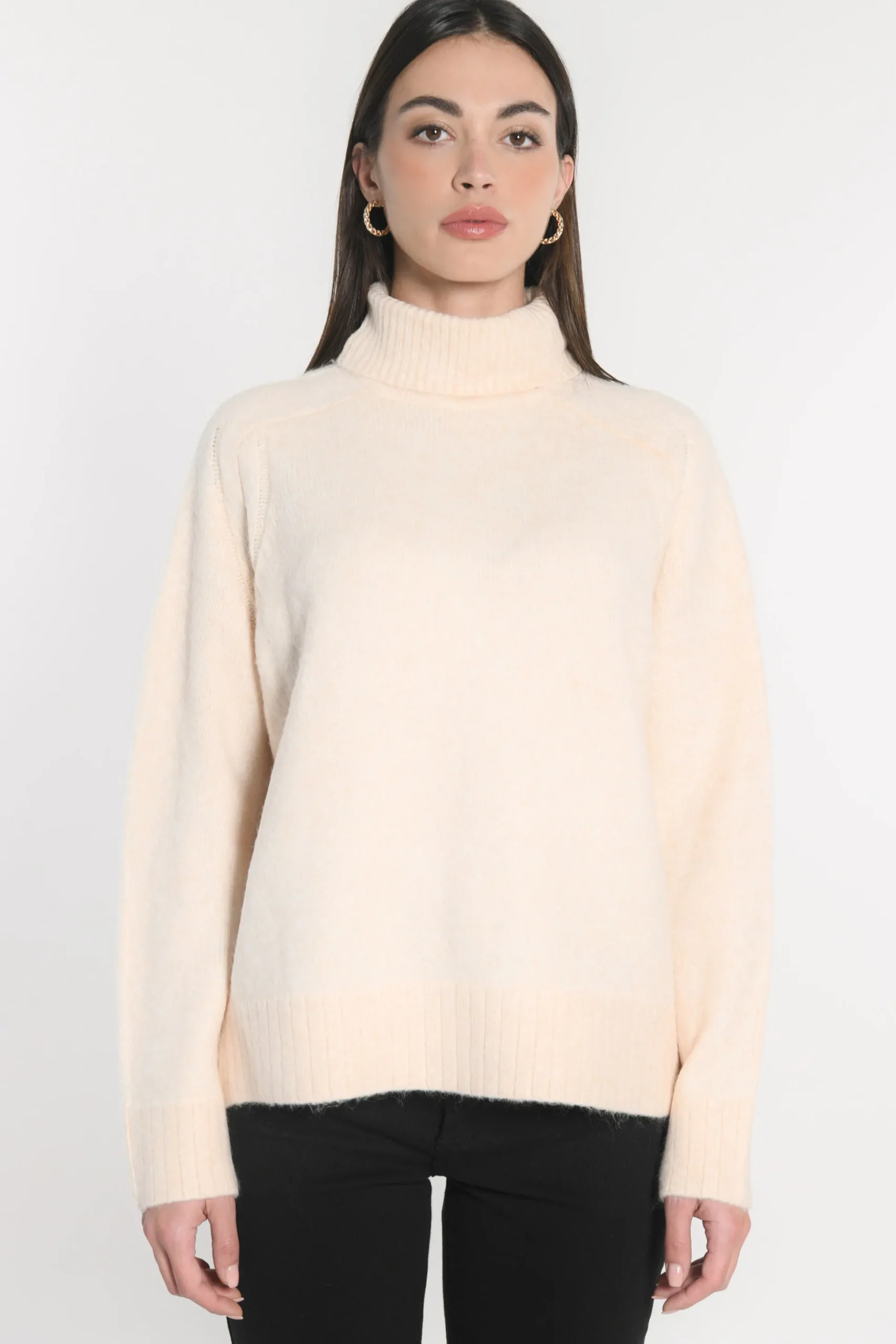 PULL COL ROULÉ JOANA BEIGE CHINÉ^KOOKAÏ Best Sale