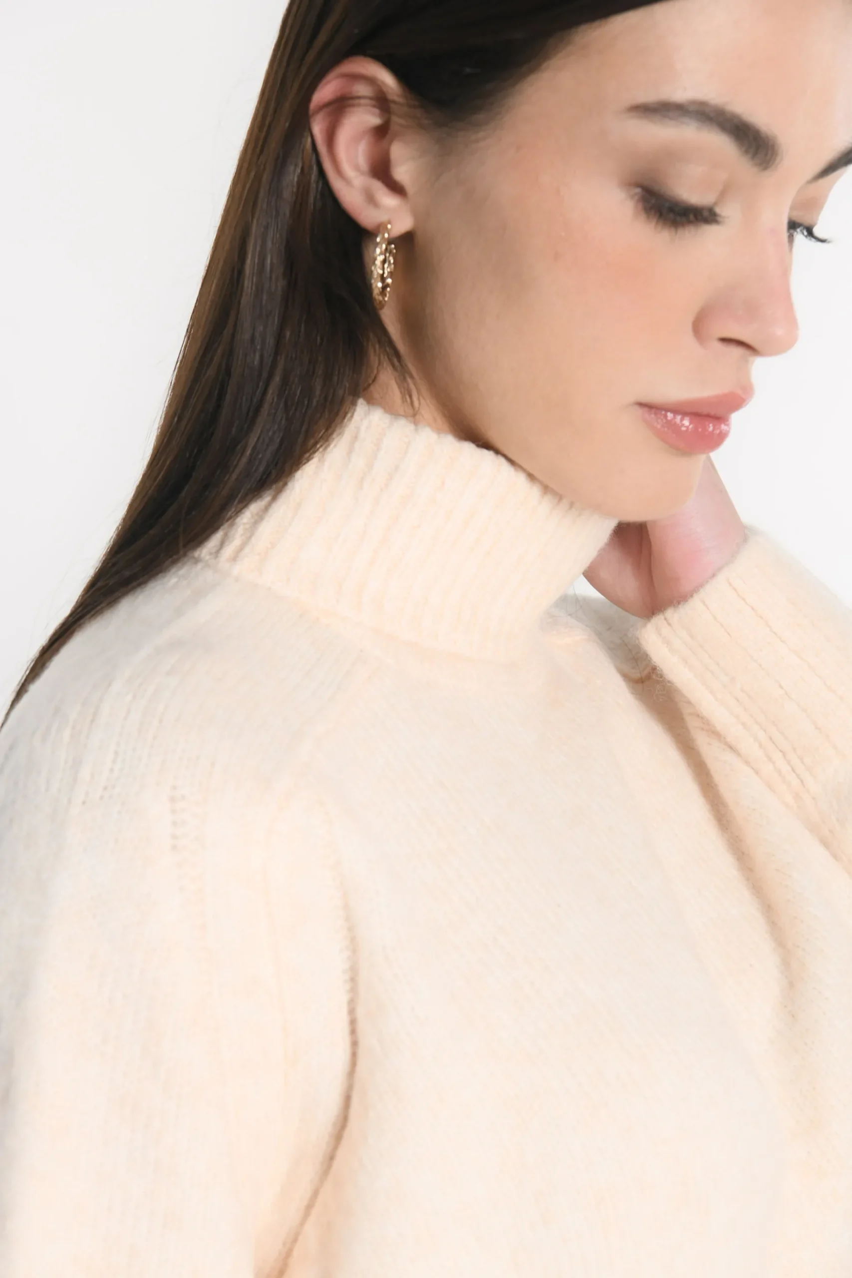 PULL COL ROULÉ JOANA BEIGE CHINÉ^KOOKAÏ Best Sale
