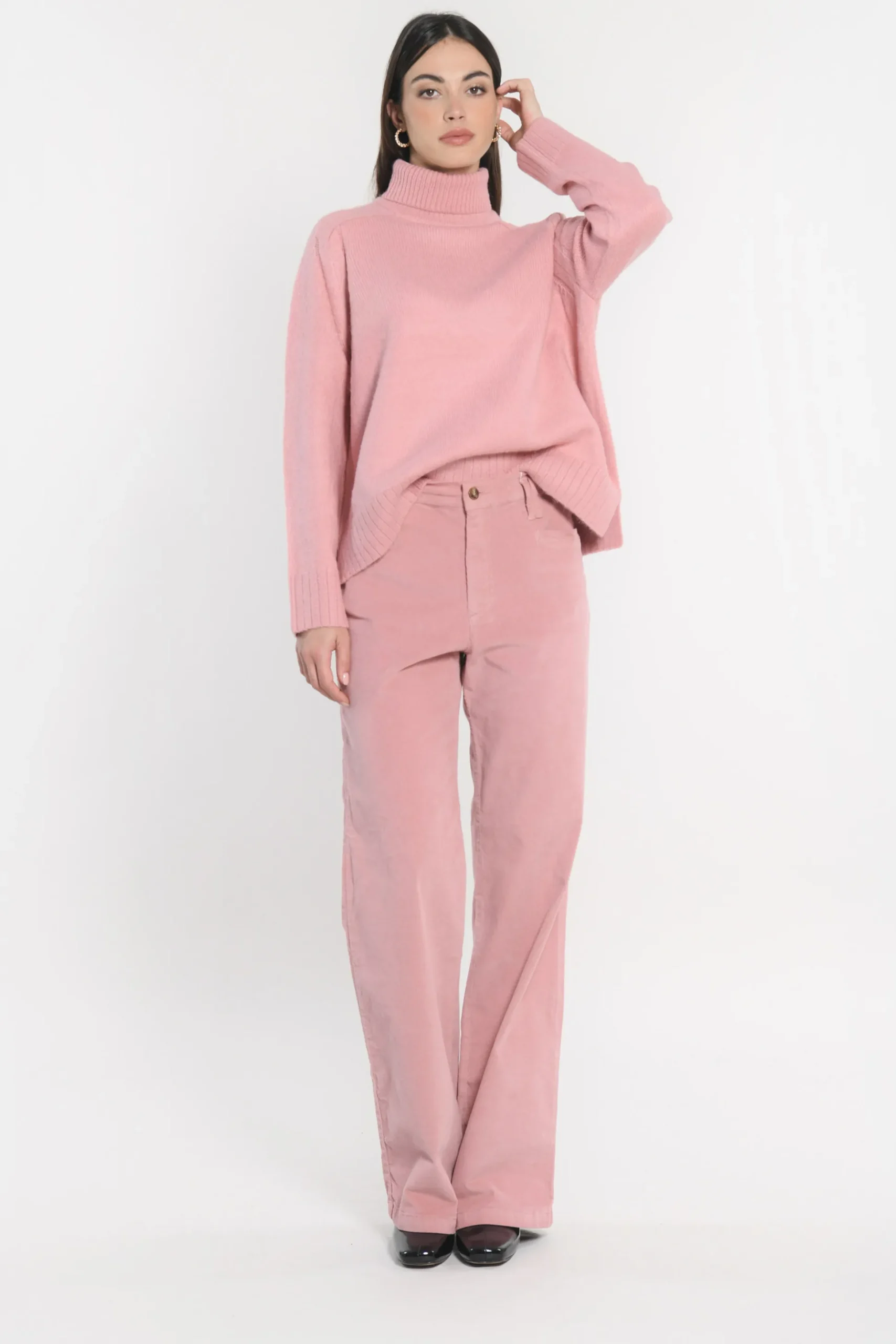 PULL COL ROULÉ JOANA BOIS DE ROSE^KOOKAÏ Best Sale