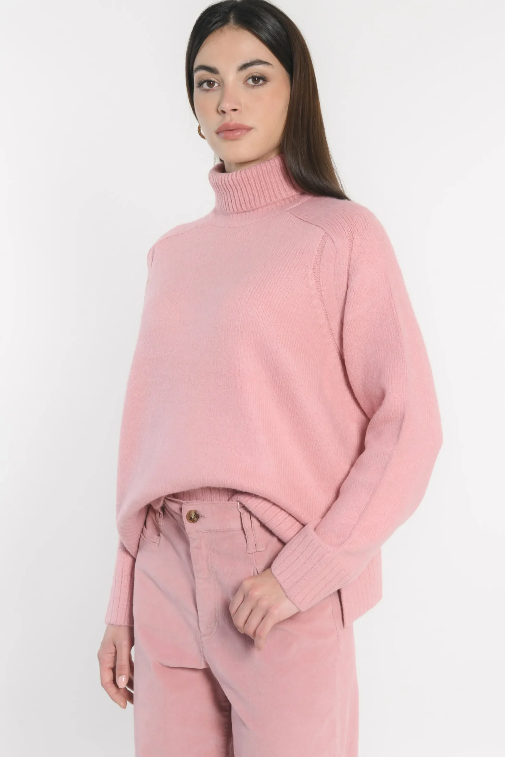 PULL COL ROULÉ JOANA BOIS DE ROSE^KOOKAÏ Best Sale