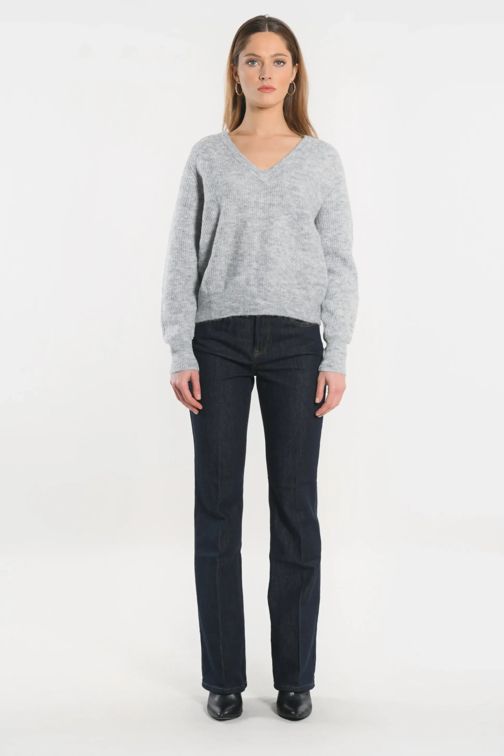 PULL COL V - DANNA - GRIS CHINE^KOOKAÏ Online