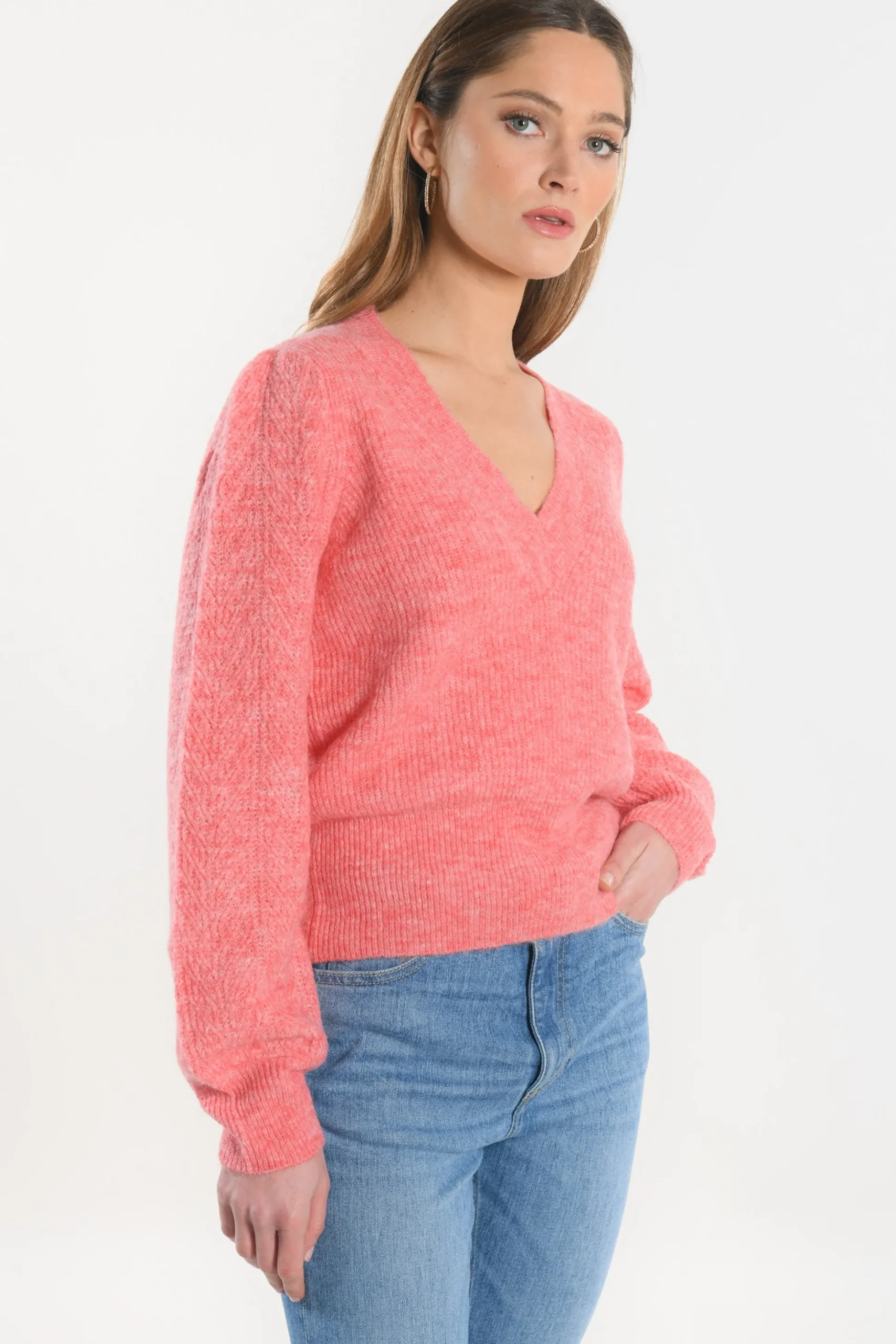 PULL COL V - DAYANA - RAPTUR ROSE^KOOKAÏ Best Sale