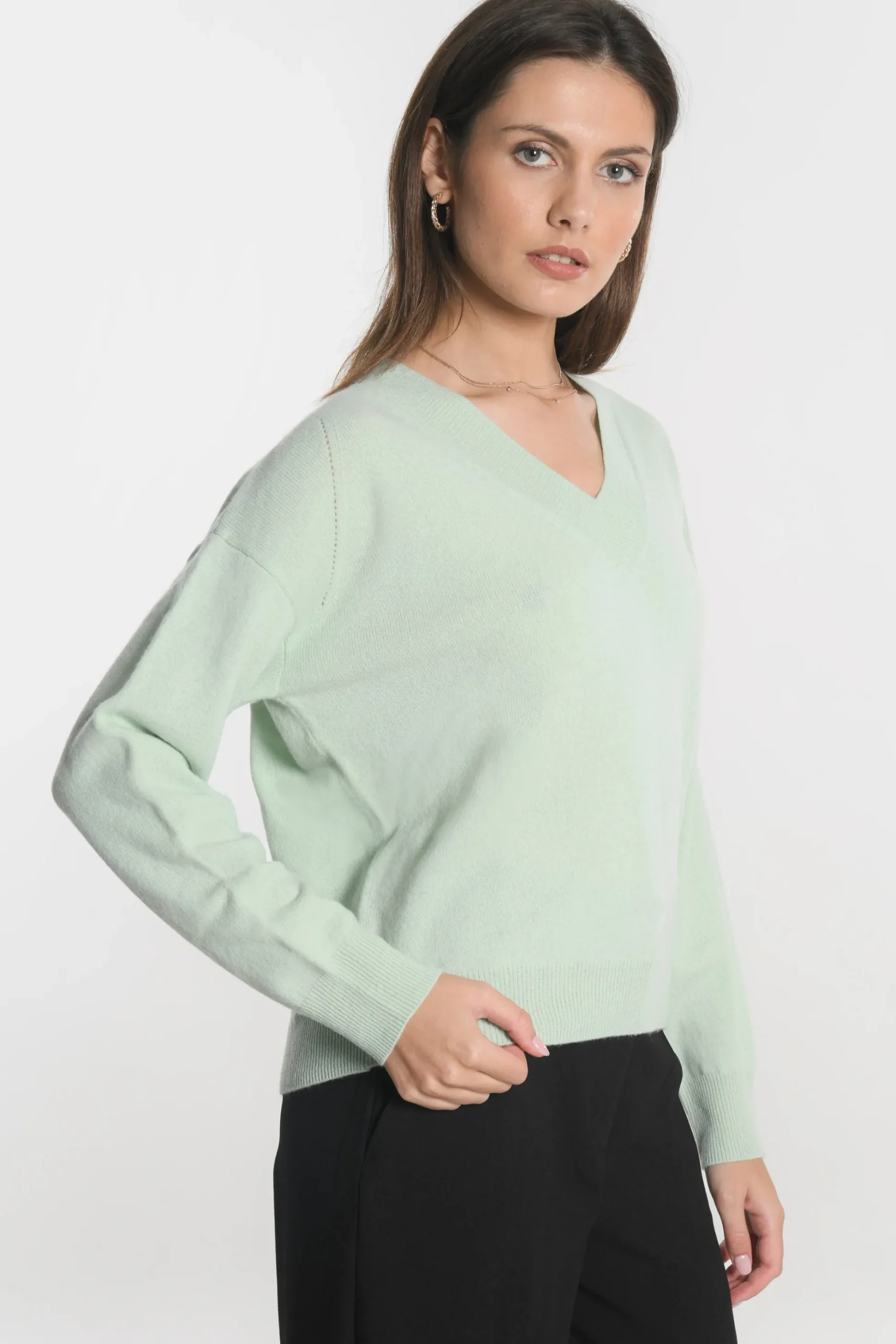PULL COL V ANITA VERT AMANDE^KOOKAÏ Discount