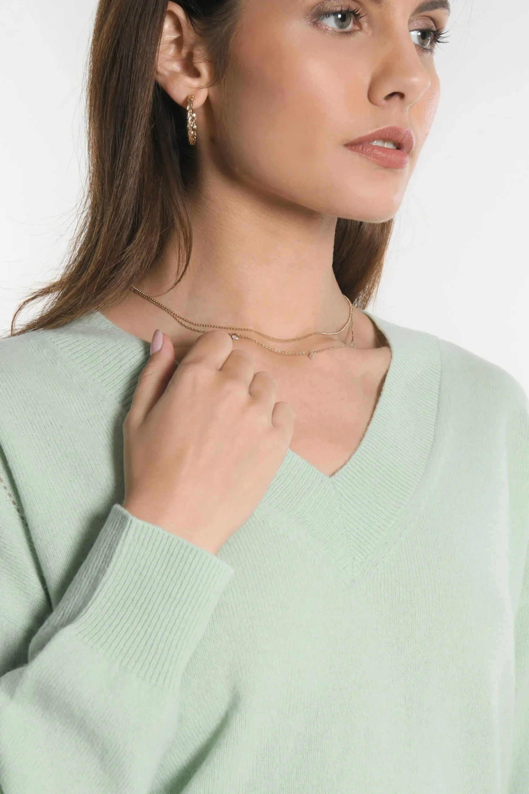 PULL COL V ANITA VERT AMANDE^KOOKAÏ Discount