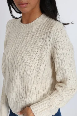 PULL LANA COL ROND ÉCRU^KOOKAÏ Online
