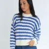PULL RAYÉ CENDY ÉCRU/BLEU^KOOKAÏ Hot