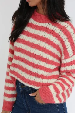 PULL RAYÉ CENDY ROSE/ÉCRU^KOOKAÏ Cheap