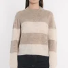 PULL RAYÉ COLETTE BROWN/BEIGE CHINÉ^KOOKAÏ Best