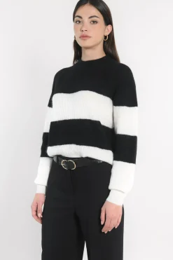 PULL RAYÉ COLETTE NOIR/ÉCRU^KOOKAÏ Best