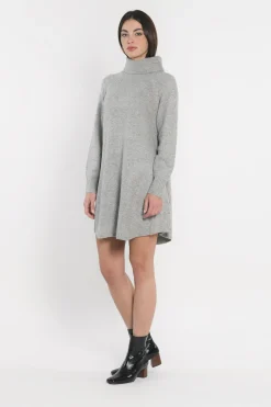 ROBE COL ROULÉ MANDY GRIS CHINÉ^KOOKAÏ Cheap