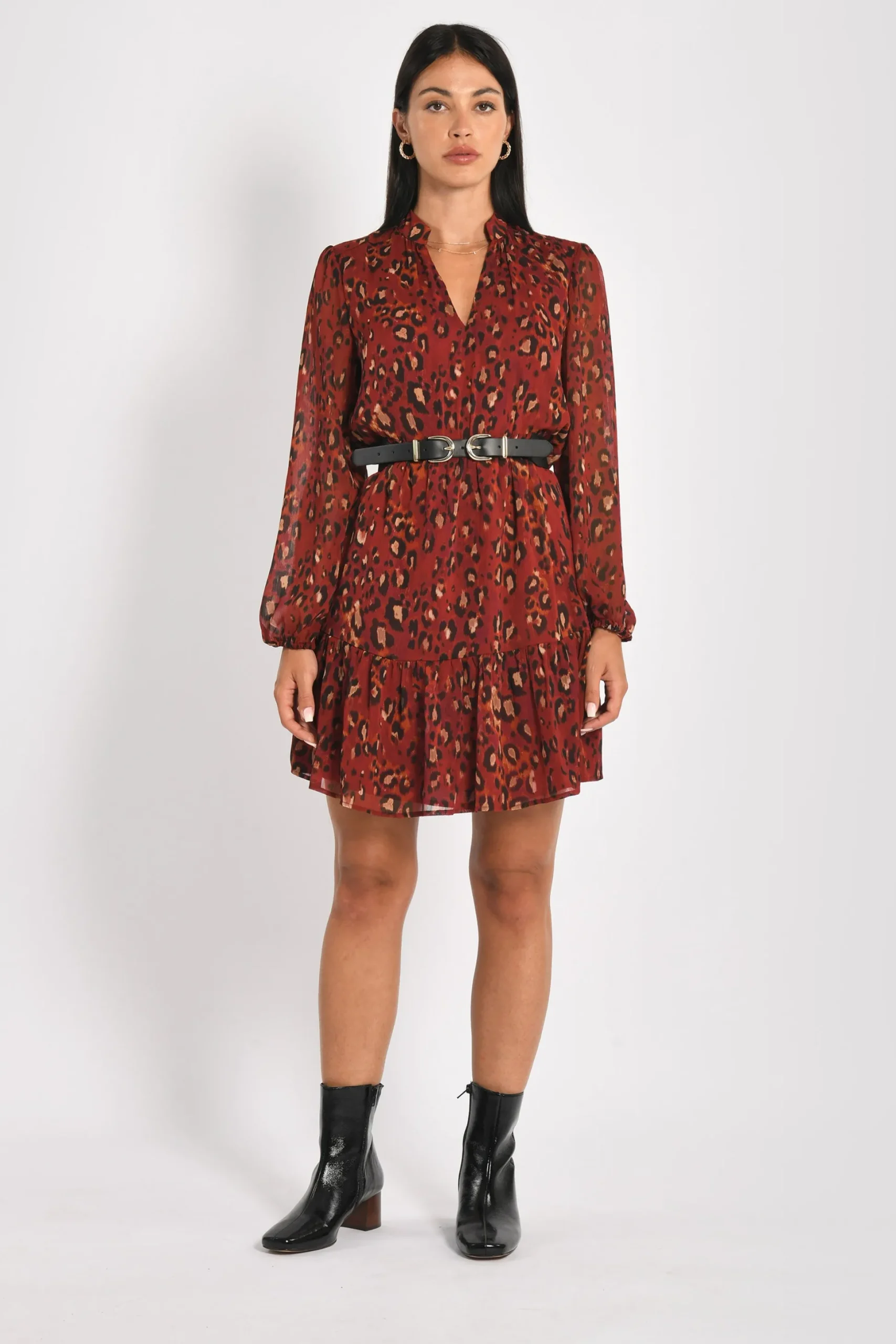 ROBE COURTE LEOPARD MINA MULTI^KOOKAÏ Discount