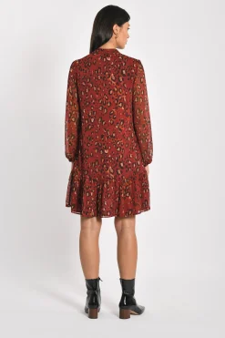 ROBE COURTE LEOPARD MINA MULTI^KOOKAÏ Discount