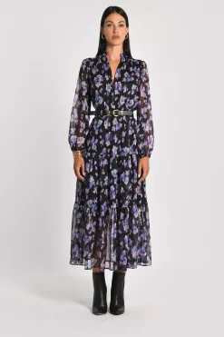 ROBE LONGUE FLEURS MADISON MULTI VIOLET^KOOKAÏ New
