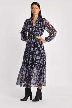 ROBE LONGUE FLEURS MADISON MULTI VIOLET^KOOKAÏ New