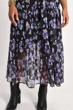 ROBE LONGUE FLEURS MADISON MULTI VIOLET^KOOKAÏ New