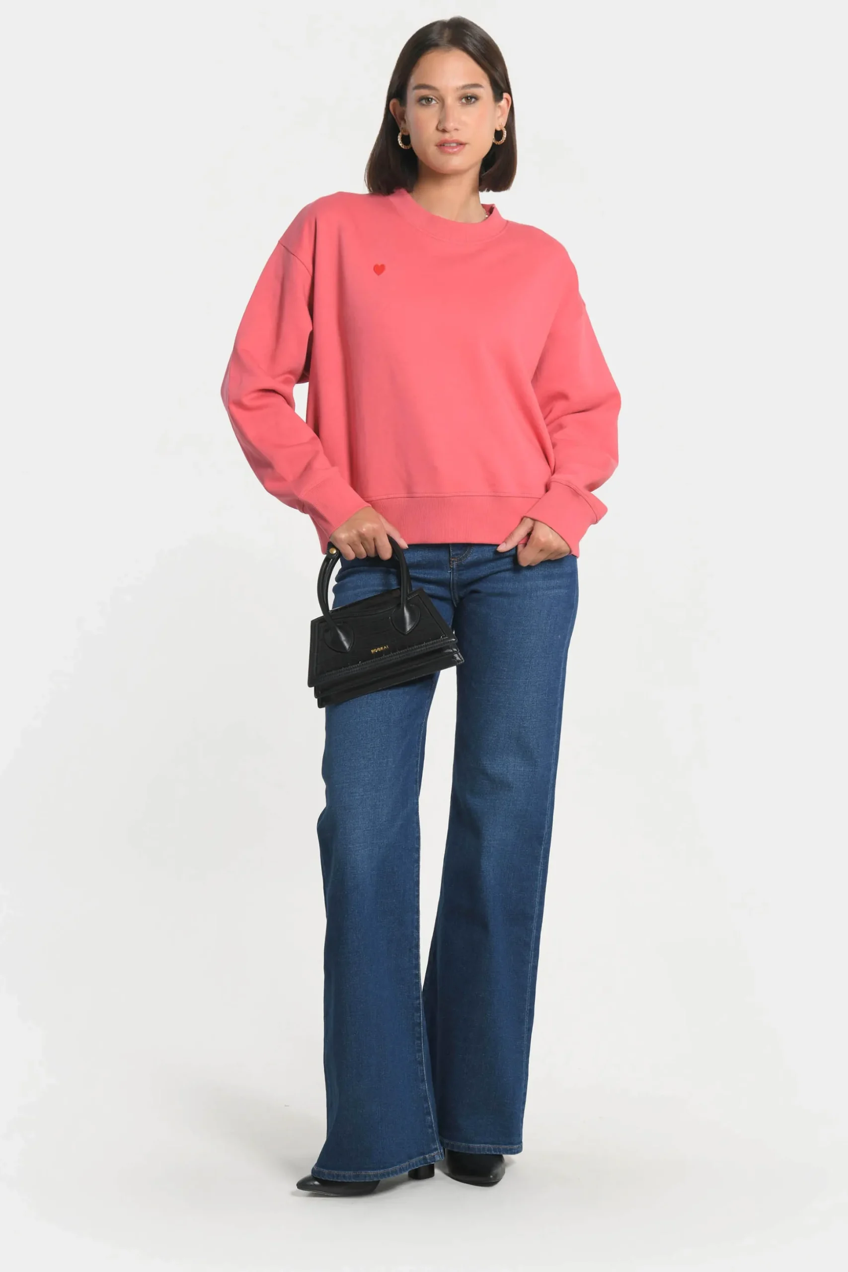 SWEATSHIRT COEUR - SUZY - RAPTURE ROSE^KOOKAÏ Cheap