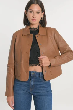 VESTE CUIR - OLIVIA -^KOOKAÏ Clearance